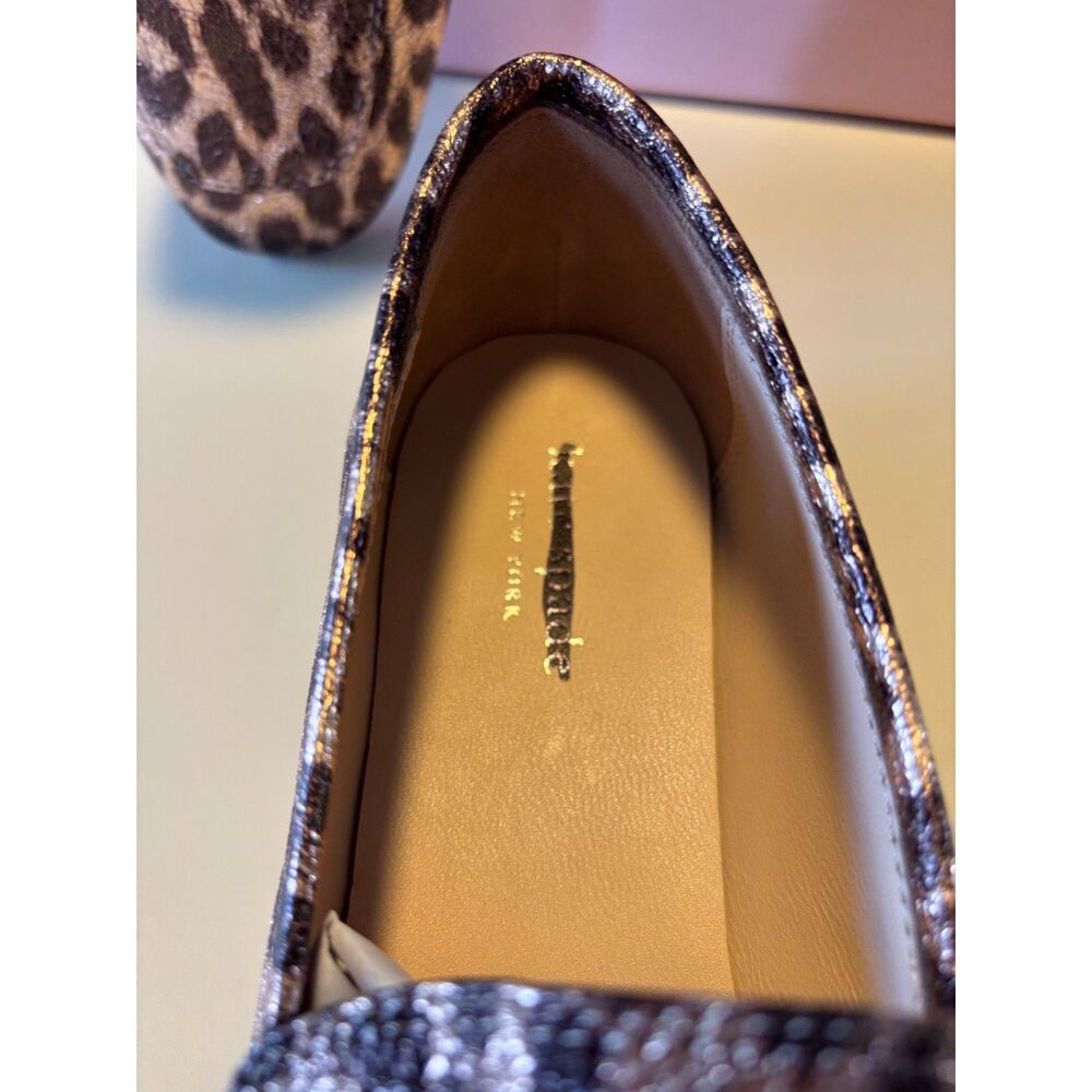 Kate Spade New York 245113 Lana Loafers Bronze Metallic Leopard Print Sz 8 - Picture 4 of 7